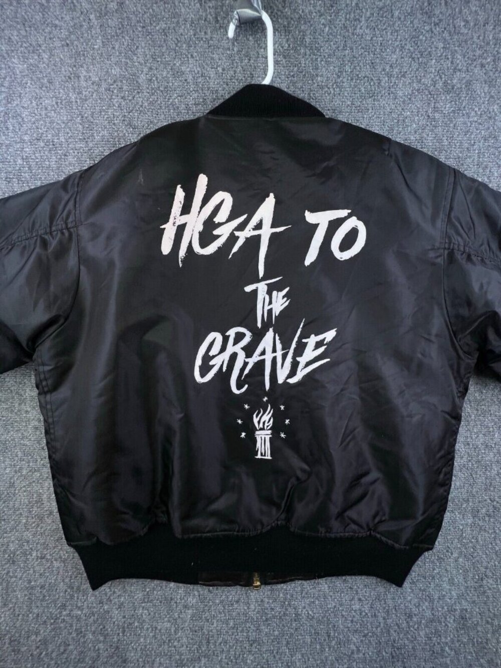 Rothco MIL-J-6141 MA-1 Intermediate Flyer's Flight Bomber Jacket Small HGA Grave